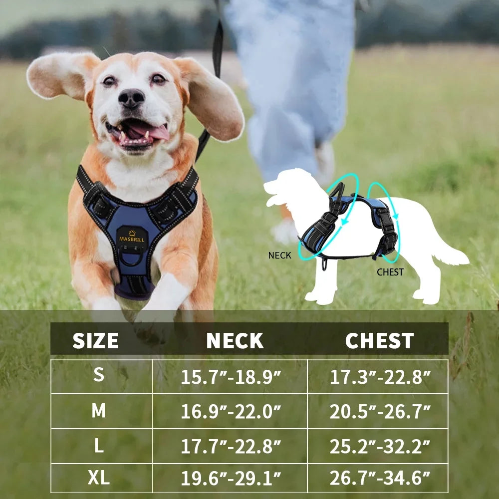 Reflective Large Dog Harness