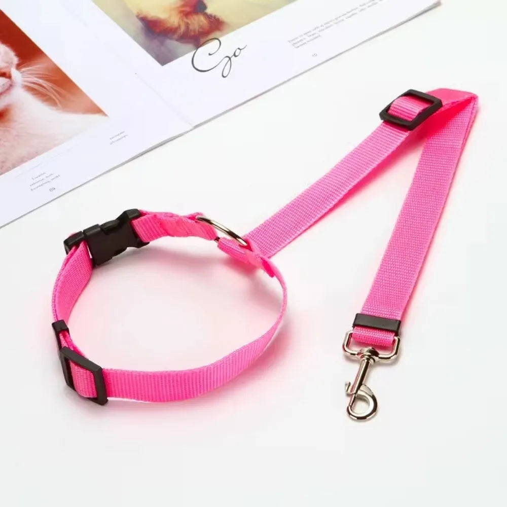 2-In-1 Dog Car Seat Belt Collar