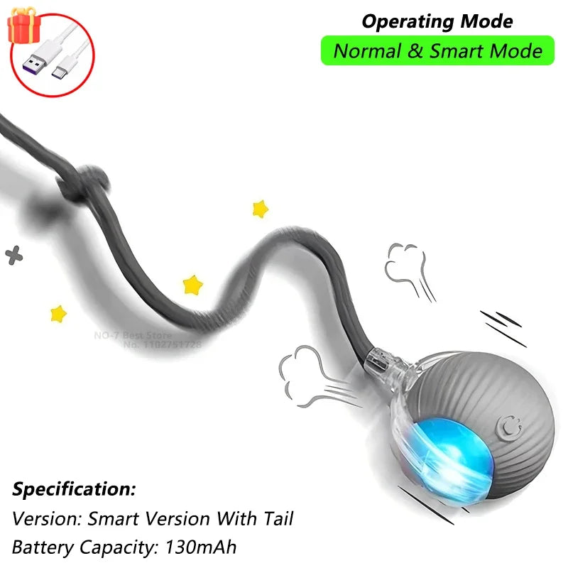 Interactive Rolling Ball with Tail