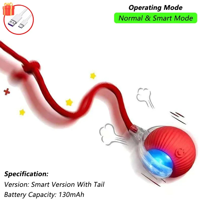 Interactive Rolling Ball with Tail