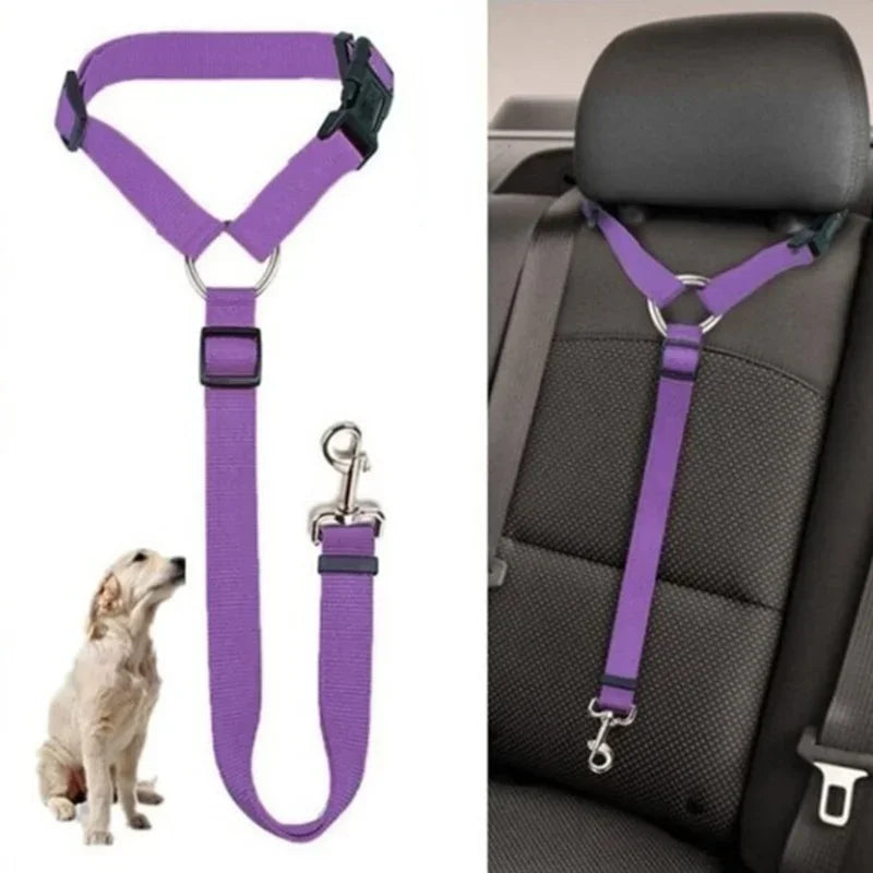 2-In-1 Dog Car Seat Belt Collar